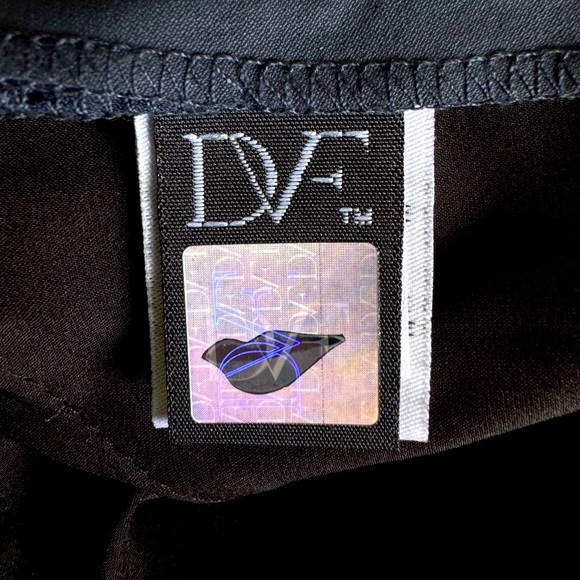 Diane Von Furstenberg Anabelle Poplin Trouser Pant Steel Blue - Size 6 - Picture 13 of 14